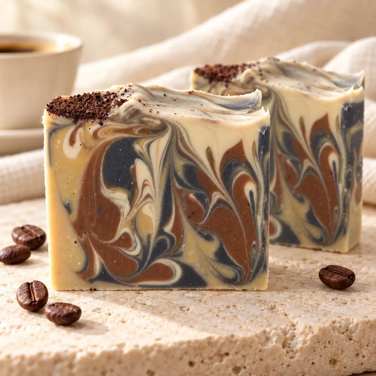 Coffee Camel Milk handmade tallow soap