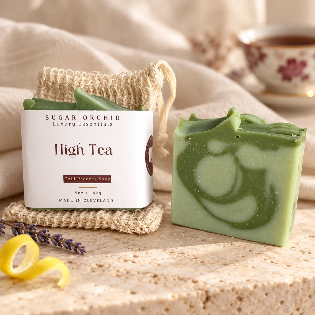 High Tea handmade camel milk tallow soap