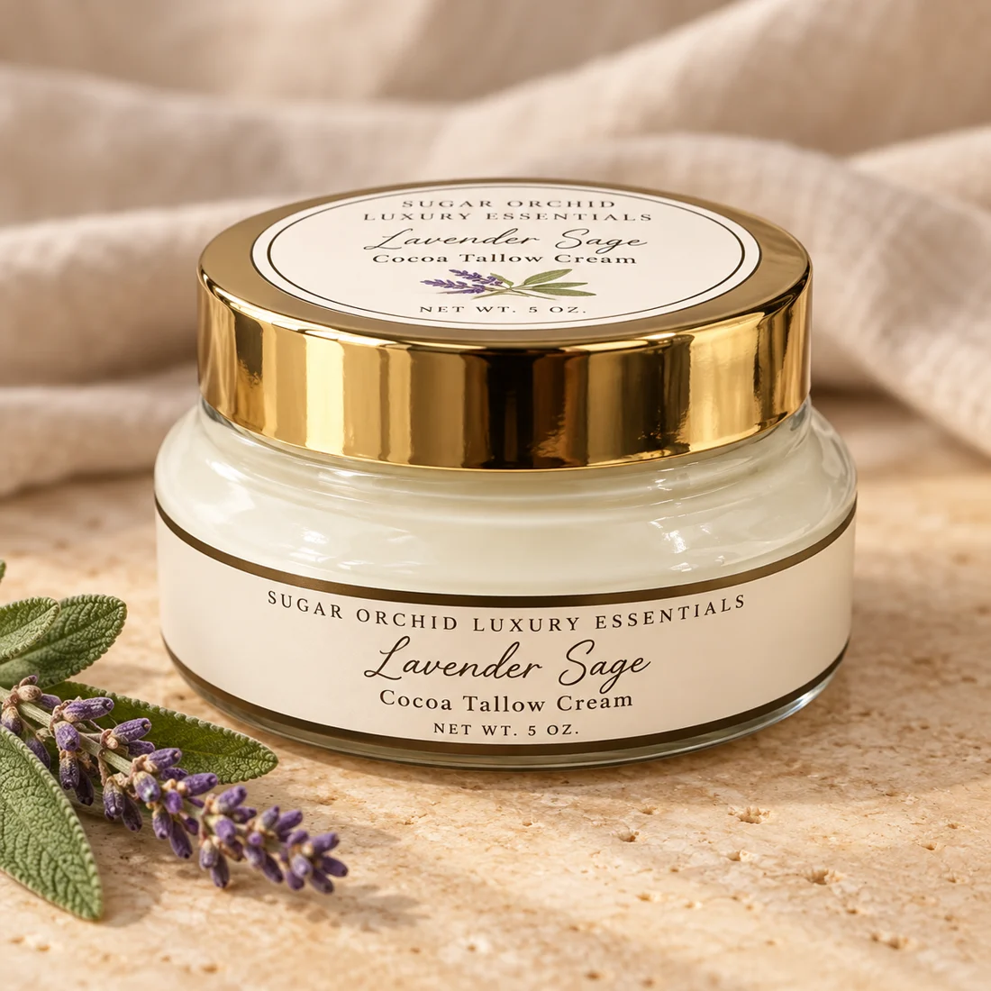 Lavender Sage Cocoa Tallow Cream