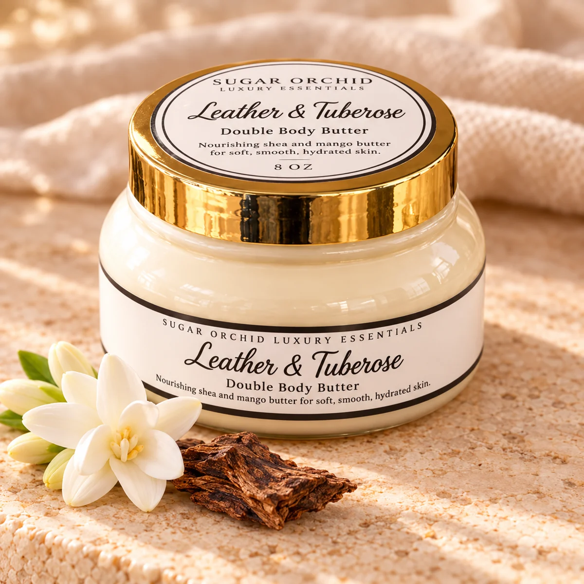 Leather & Tuberose Whipped Body Butter