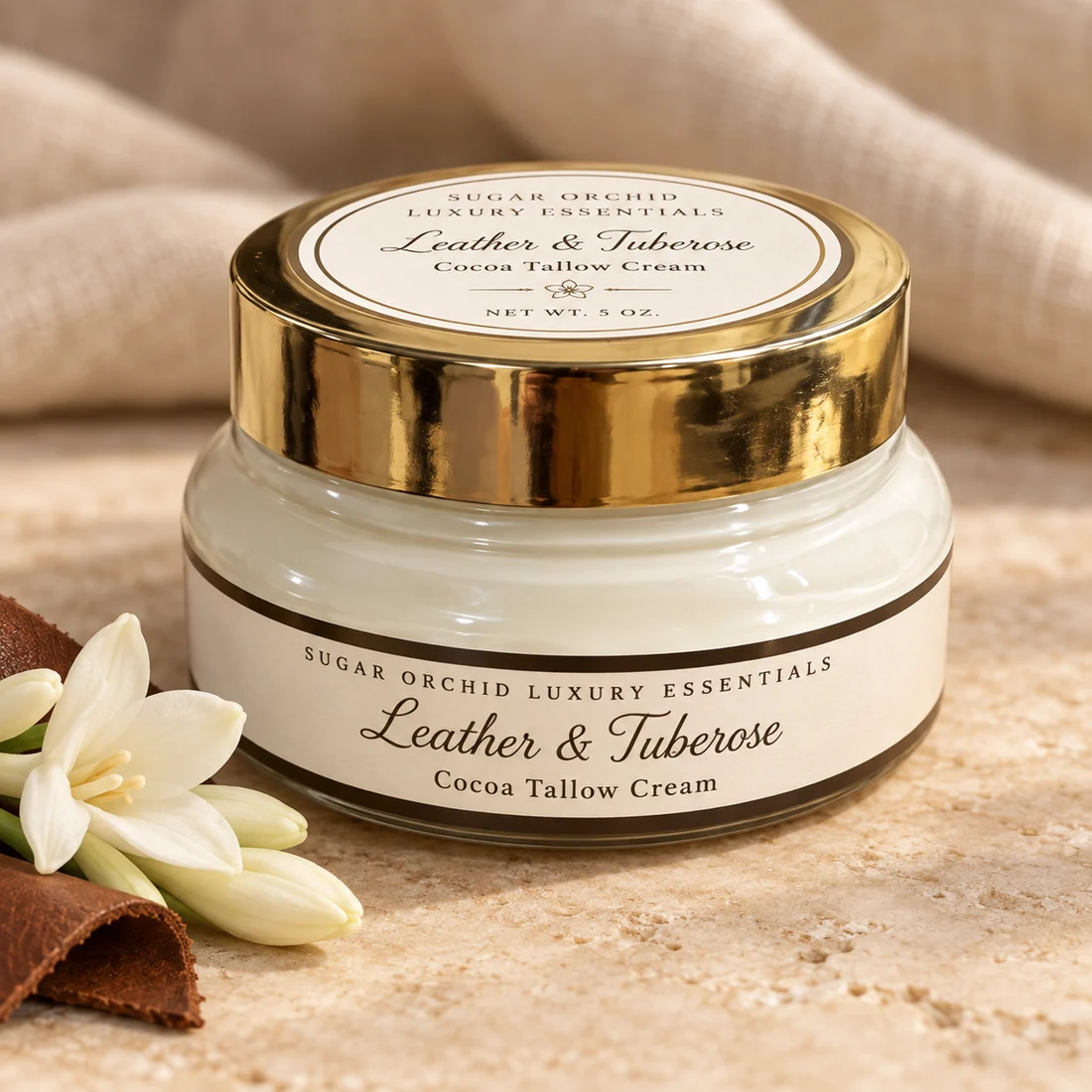 Leather & Tuberose Cocoa Tallow Cream