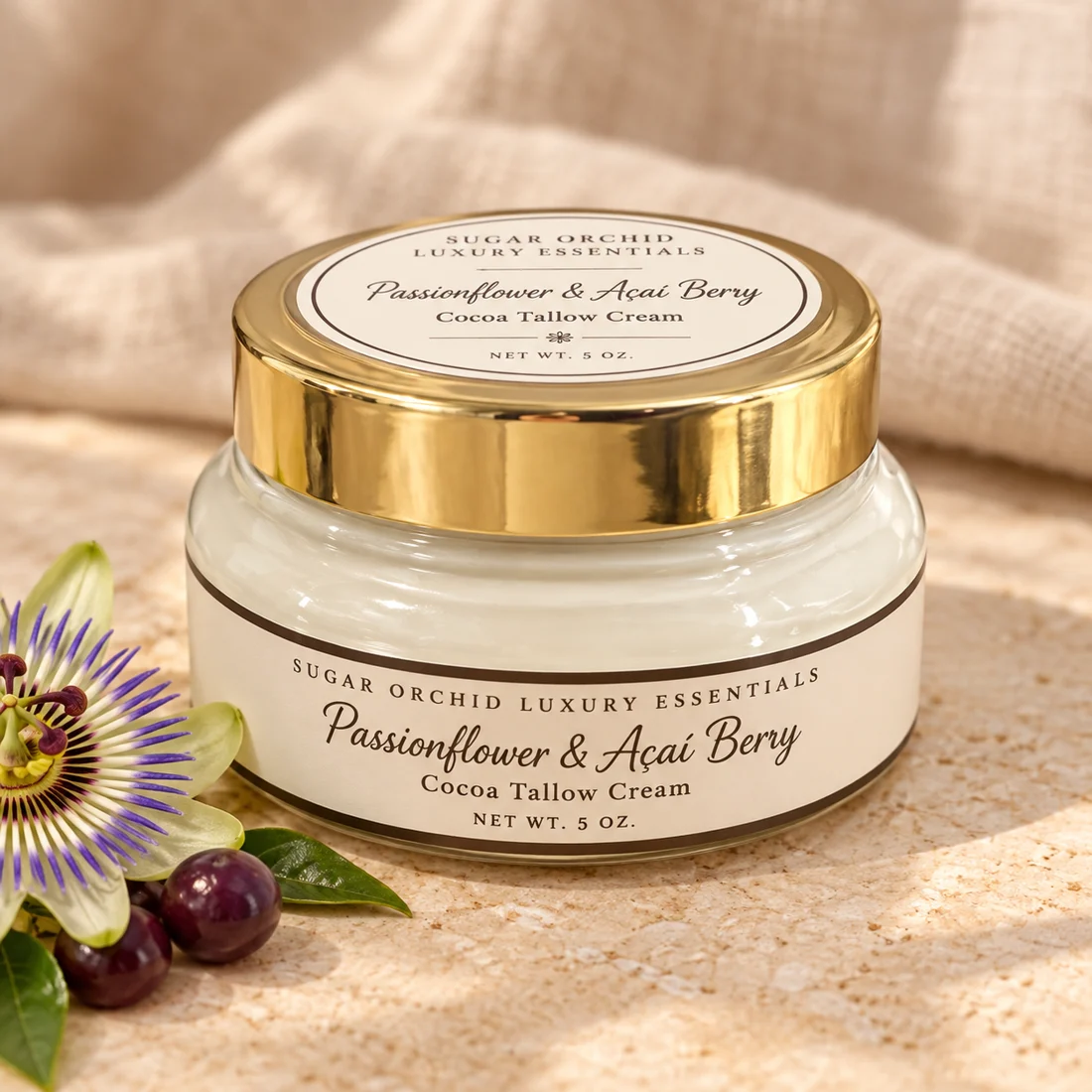 Passionflower & Açaí Berry Cocoa Tallow Cream